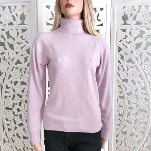 Vintage Lord & Taylor Lavender Turtleneck Sweater